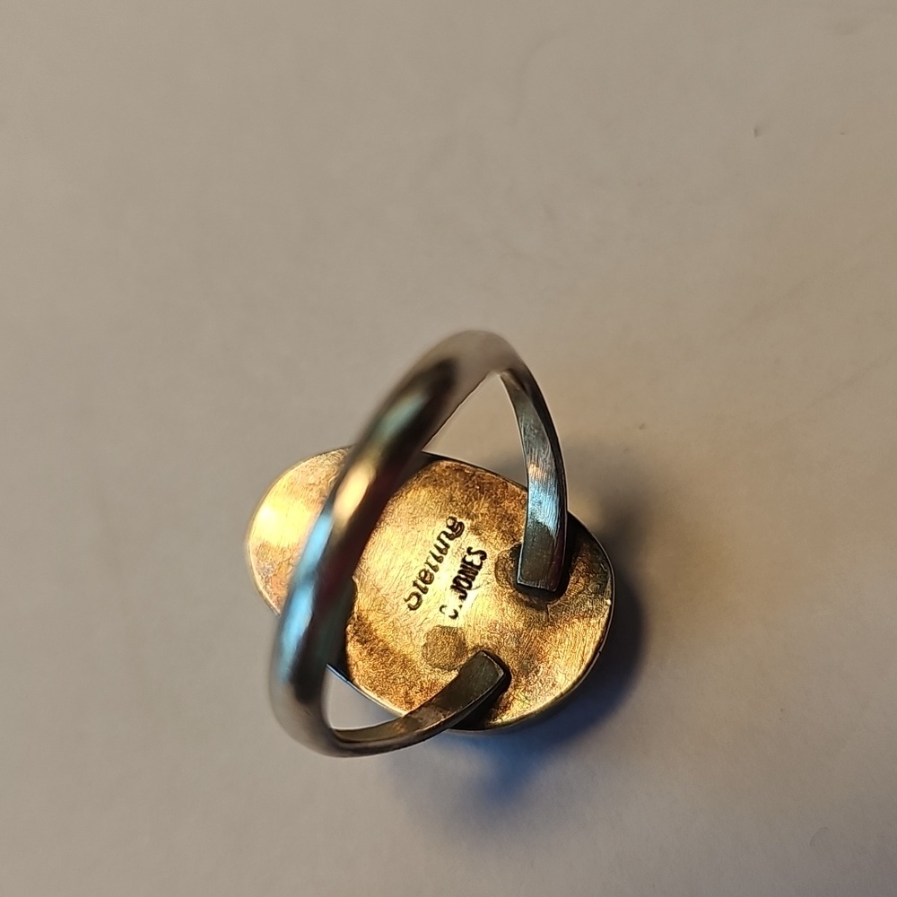C Jones Turquoise Ring Size 7.5 View 2